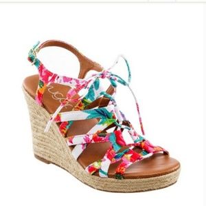 Honey dew Floral Sandles